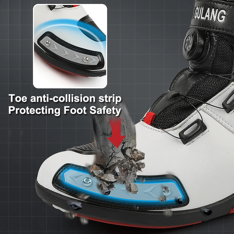 Motorcycle Boots Man Leather Motos Riders Protective Waterproof Nonslip Motocross Mountain Racing Shoes 260626 - view 7