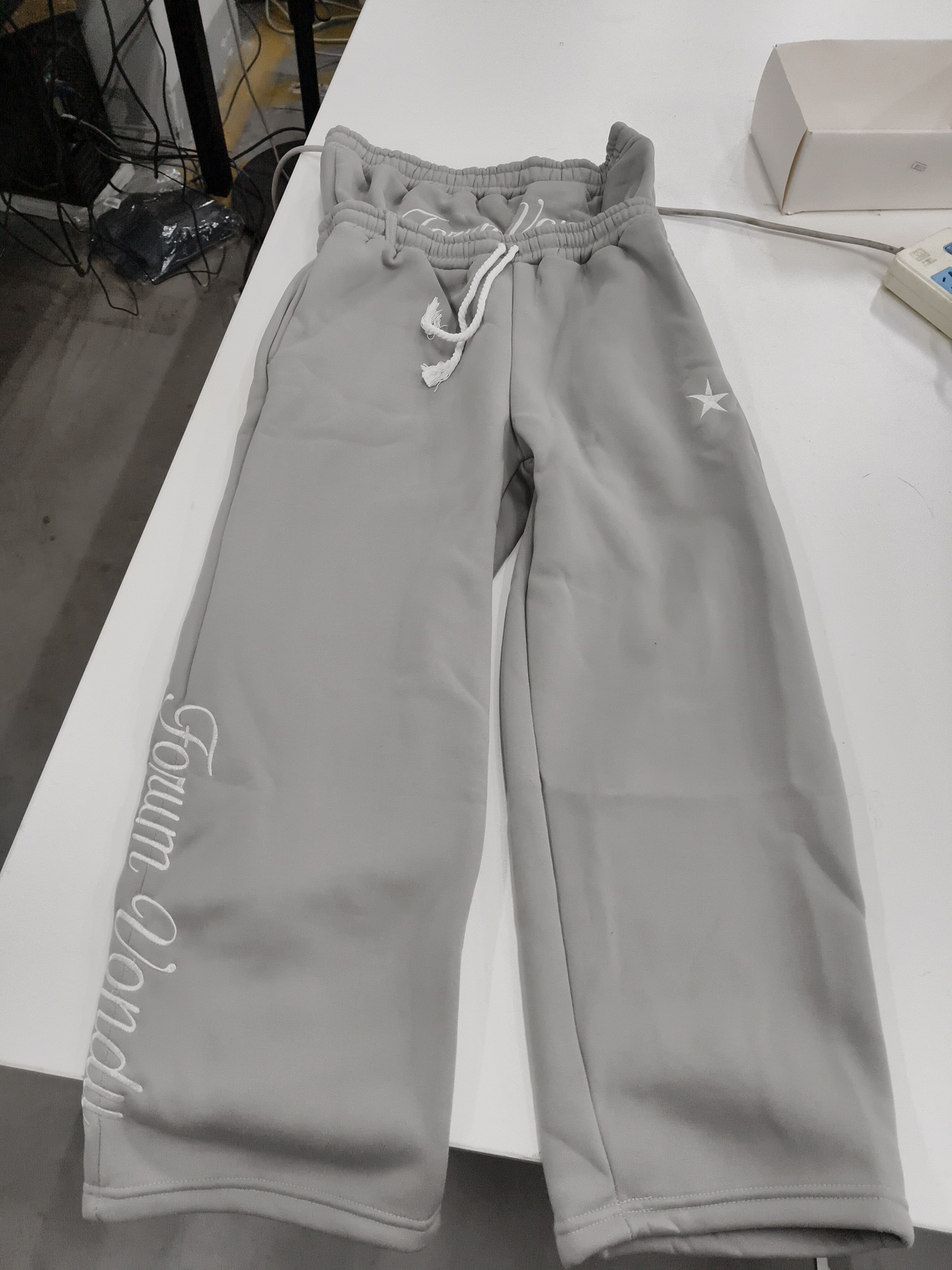Men's Pants Harajuku Loose Double Waisted Sweatpants Y2K American Solid Color Letter Casual Hip Hop Drawstring Waist Jogger