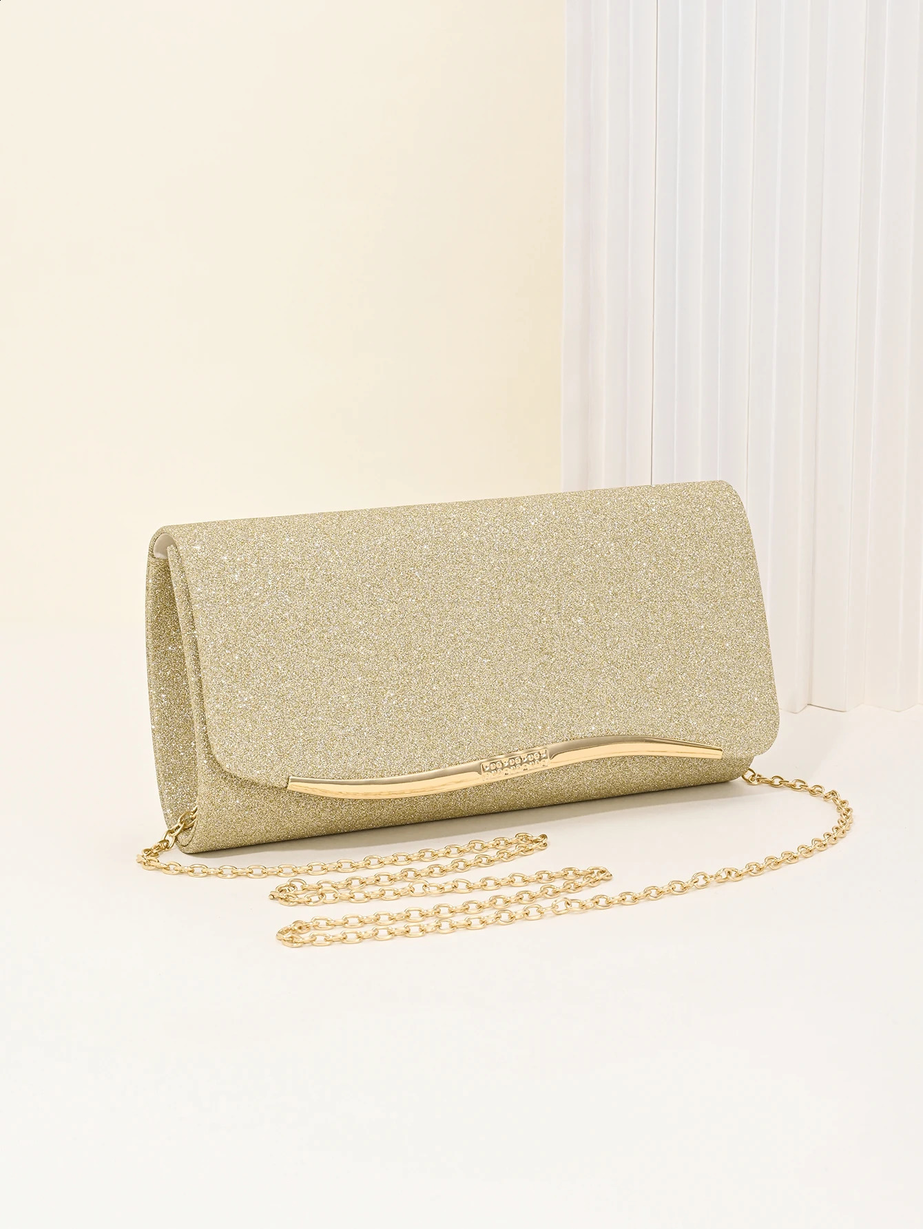Womens evening clutch sequin envelope handbag with detachable chain suitable for weddings and parties elegant style 260612 - view 6