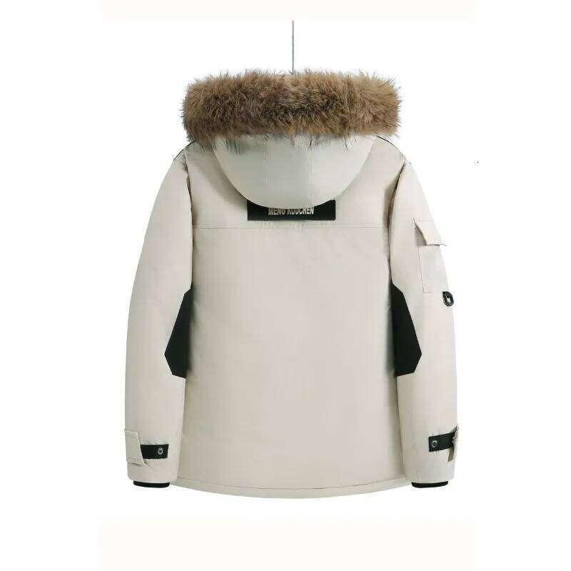 Outdoor Mountaineering Cotton-padded Fashionable and Casual Couple Down Jackets Men's Mid-length Thick Winter Workwear W260626 - view 5