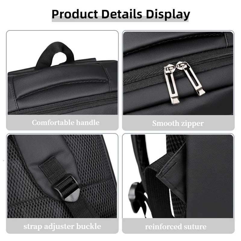 Capacity Mens Large Business Backpack Multi Compartmentbusiness Computer Backpacksuitable for Daily Workbusiness Tripsetc M260626 - view 5