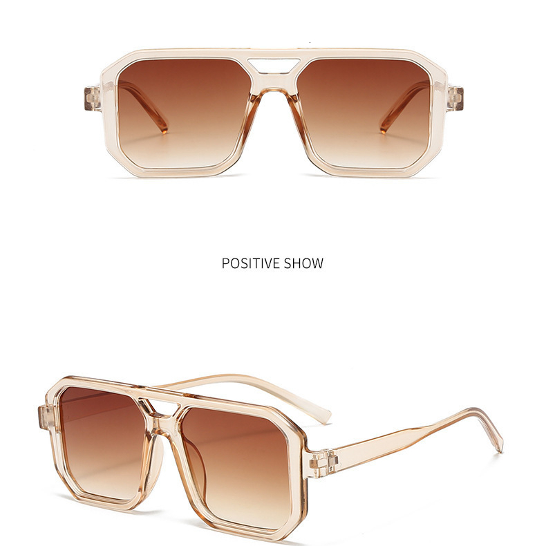 2026 Designer's New Luxury Large Frame Sunglasses Simple Men's And Women's Sunglasses European And American Sunglasses Trend Driving Pe - view 4