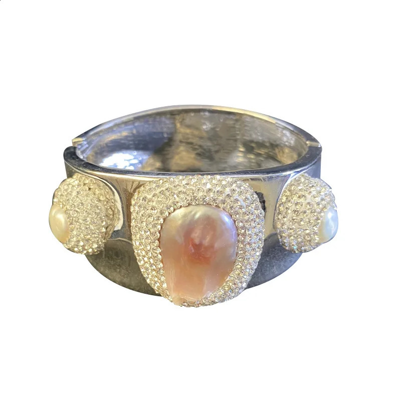 Natural Baroque Pearl Alloy Bracelet Light Color Elegant Atmosphere Niche Fashion Trend European and American Trend Manuf 260625 - view 6