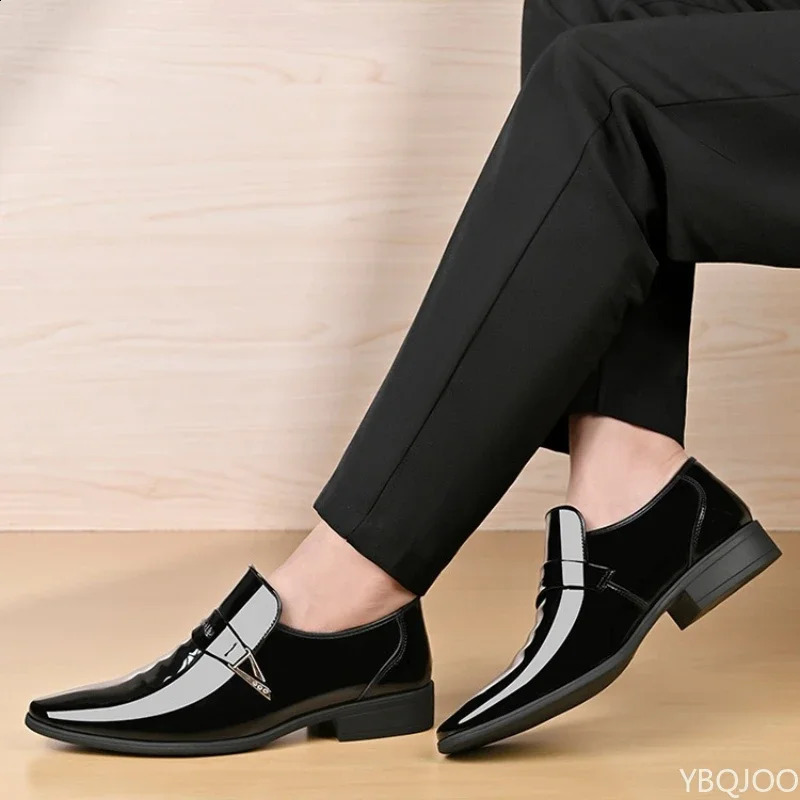 2026 Large Size Fashionable Mens Office Formal Shoes Low Cut Daily Comfortable Pointed Multifunctional Wedding 260624 - view 4