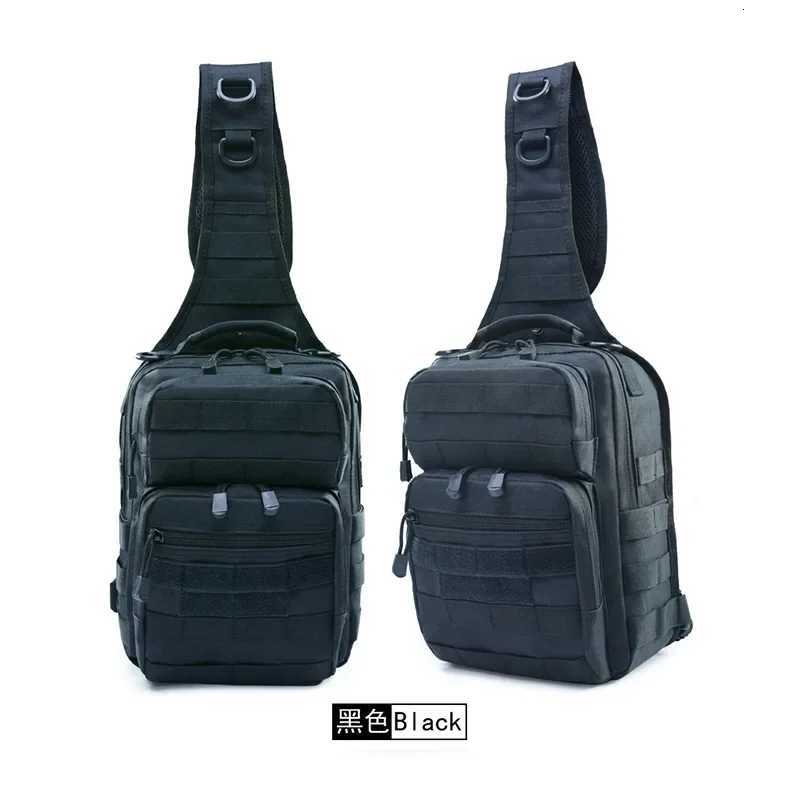 Lightweight Tactical Hamburger Chest Bag Single-Shoulder Crossbody Storage Backpack for Cycling Hiking and Mountaineering M260626 - view 7