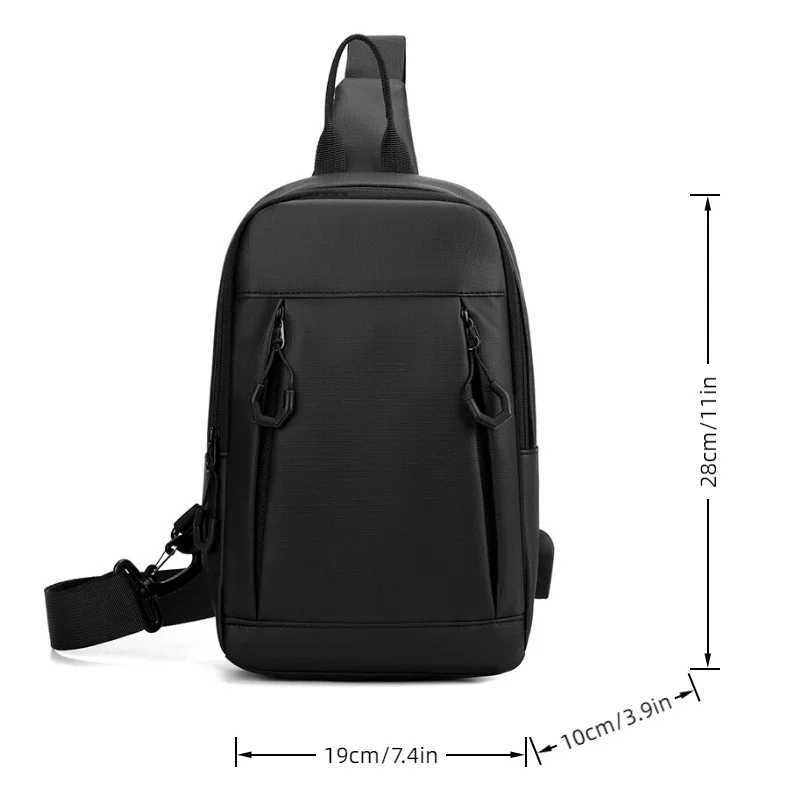 Bag Chest Fashionable Multi Multifunctional Compartment Storagemens Shoulder Bagsuitable for Daily Usesportshikingcycling M260626 - view 7