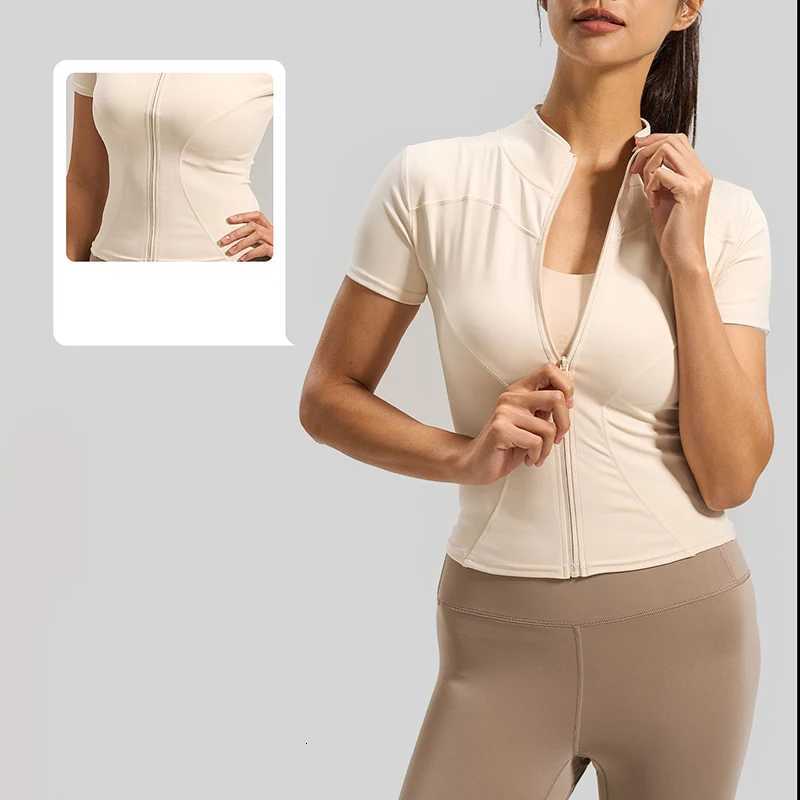 Yoga 2026 Womens 2 Piece Set Short SLEeve Yoga High Waist Yoga LEggings Naked Feeling Pilates FitnESS Activewear M260626 - view 4