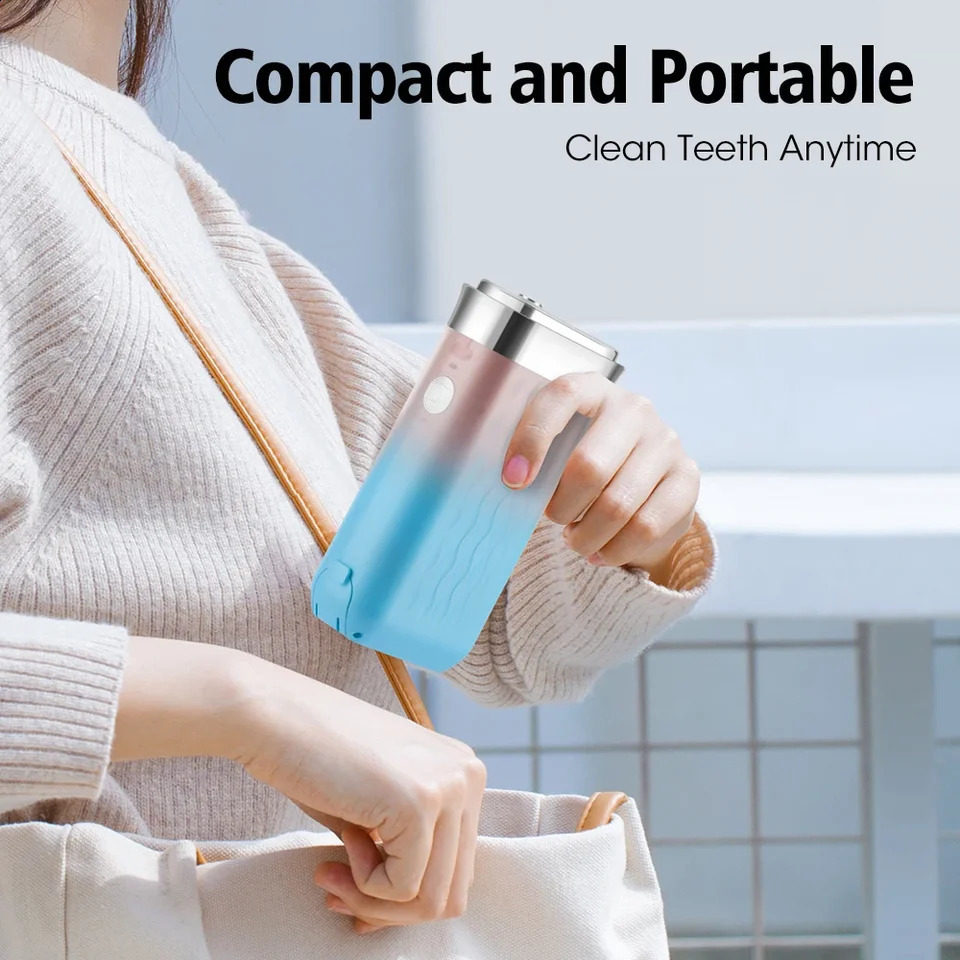 Portable Smart Electric Oral Irrigator Water Flosser 3 Modes Rechargeable Dental Jet 4 Jets Teeth Cleaner 260626 - view 7