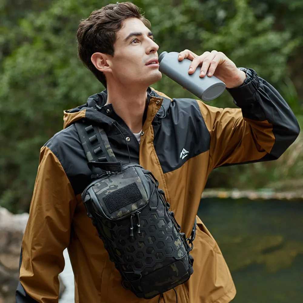 Pack Outdoor Port Tactical Bag Backpack Sling Shoulder Backpack Tactical Bag for Every Day Carry Commuting Chest Bag M260626 - view 4