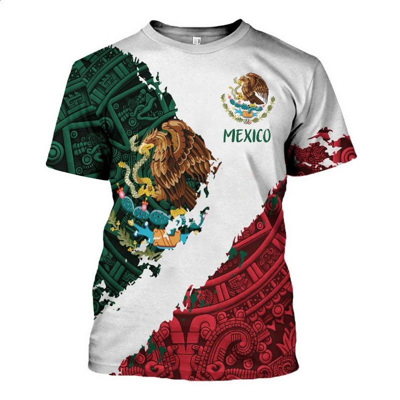 Mexico Flag 3d Printed Men T Shirt Fashion Emblem Pattern Short Sleeve Oversized Tshirt Casual Oneck Tee Sports Gym Top 260626 - view 6