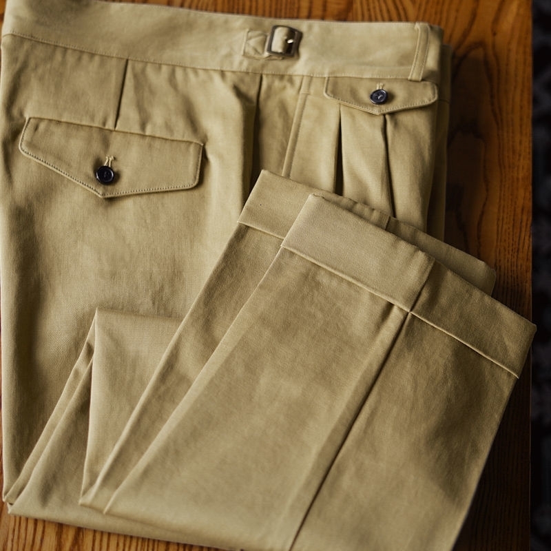 Men 2024 Spring Summer Fashion Solid Color Cotton Trousers Mens Retro Loose Straight Pants Male Business Casual V83 y260618