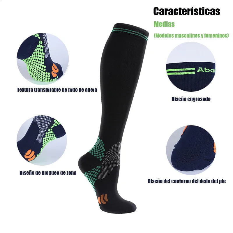 13 Pairs Dropship Compression Socks Varicose Veins 2030 Mmhg Men Women For Running CyclingFootball Stockings 260622 - view 4