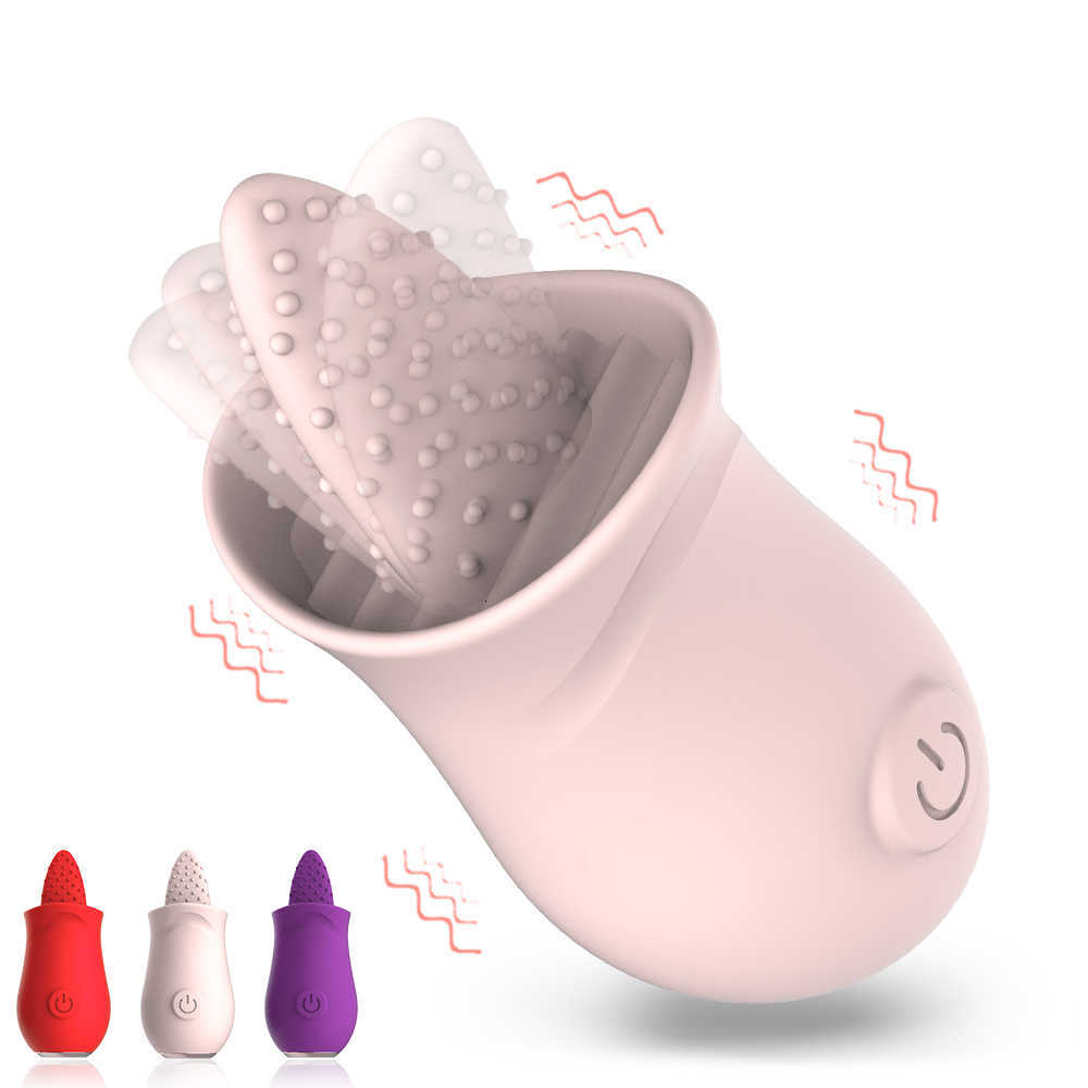 Tongue Licking Vibrator 10 Clitoris Speeds Vibrating Rechargeable Nipple Massager Clitorid G Spot Stimulator Sex Toys for Women M260626