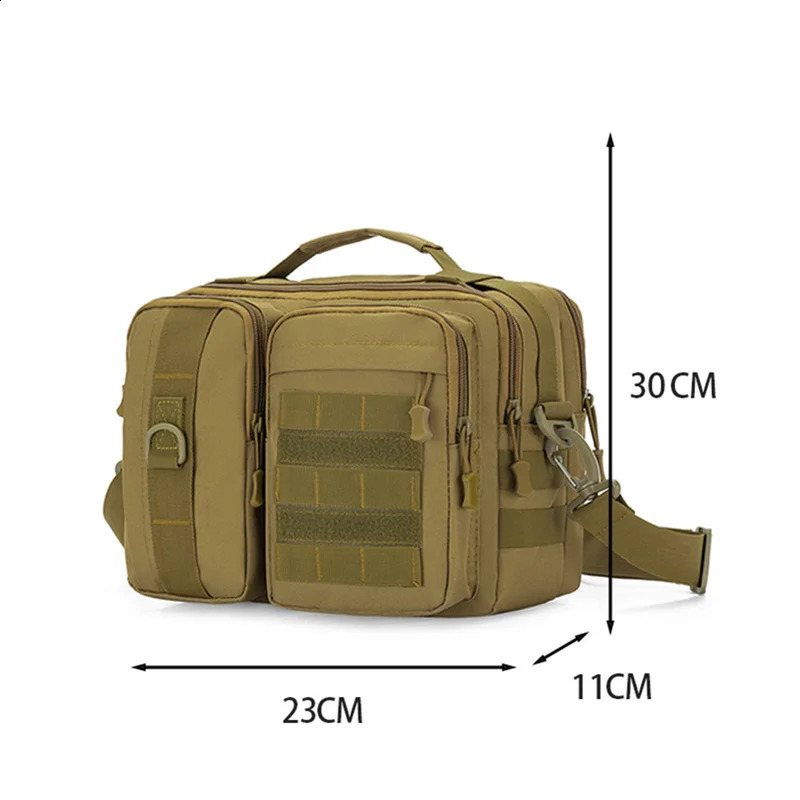 Outdoor Trekking Tactical Handbags Shoulder Bag Camping for Men Hiking Travel Climb Fishing Sling Crossbody Molle Messenger 260625 - view 3