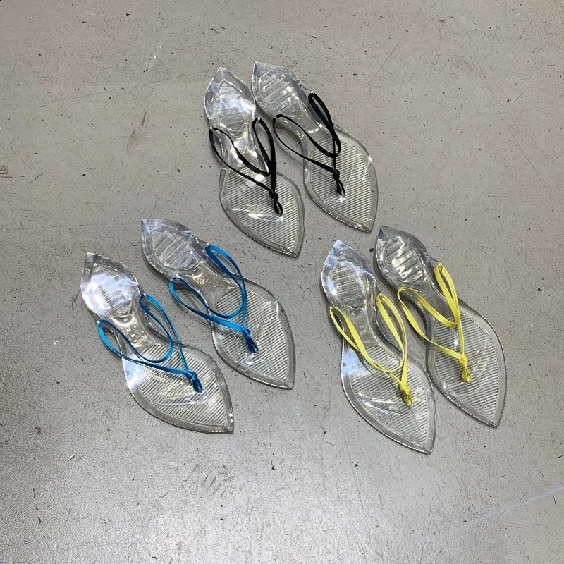 Womens Shoes Fashion Pointed Tip Flat Bottom Flip Flops for Woman Summer Vacation Casual Shoes Shoes Zapatos Mujer 260626 - view 6
