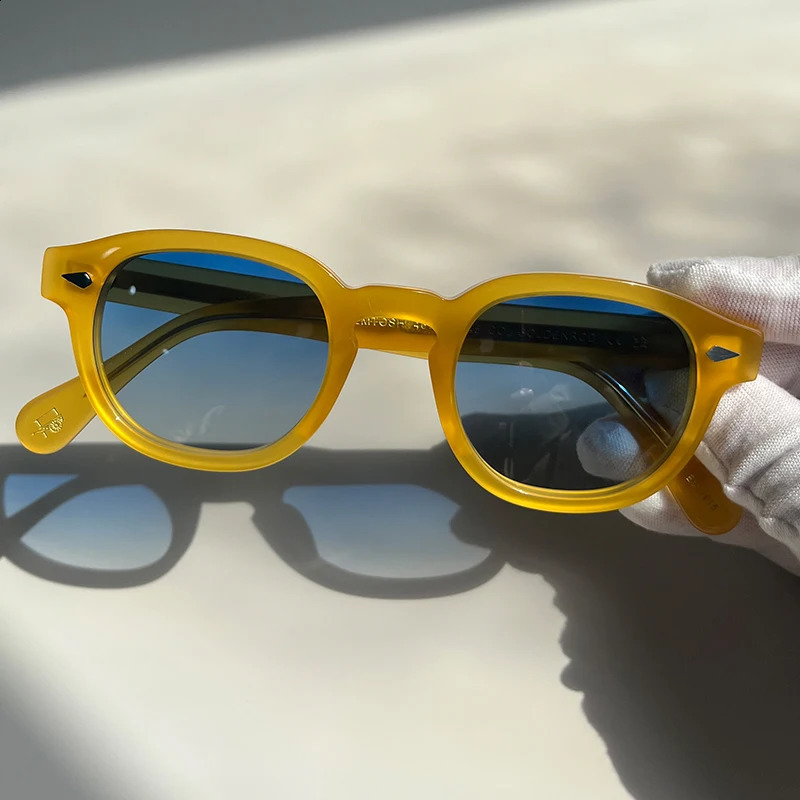 High Quality Acetate Sunglasses For Men And Women ner Lemtosh Yellow Frame Vintage Sun Glasses Gradient lense 260626