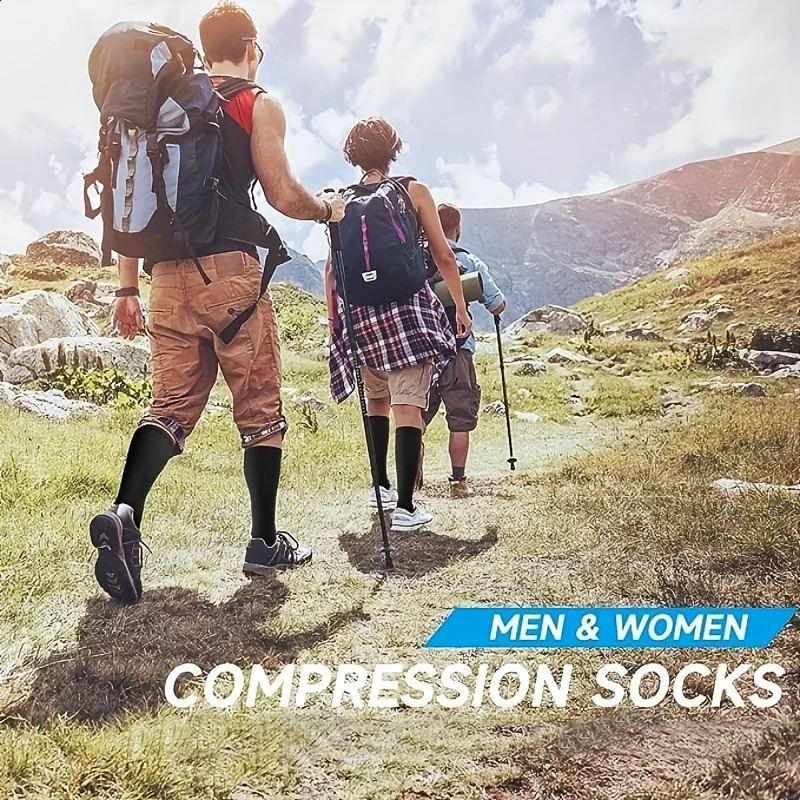 4Pair Unisex Compression Socks Boost Blood Circulation 2030 mmHg Pressure CopperInfused Set Sports Gift 260622 - view 7