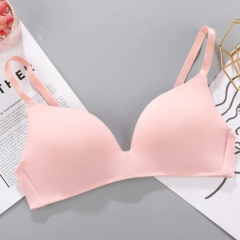 Women Seamless Bra Sexy No Wire Push Up Underwear Girls Students Breathable Thin 12 Colors Bras Females Gathered 260626 - view 6