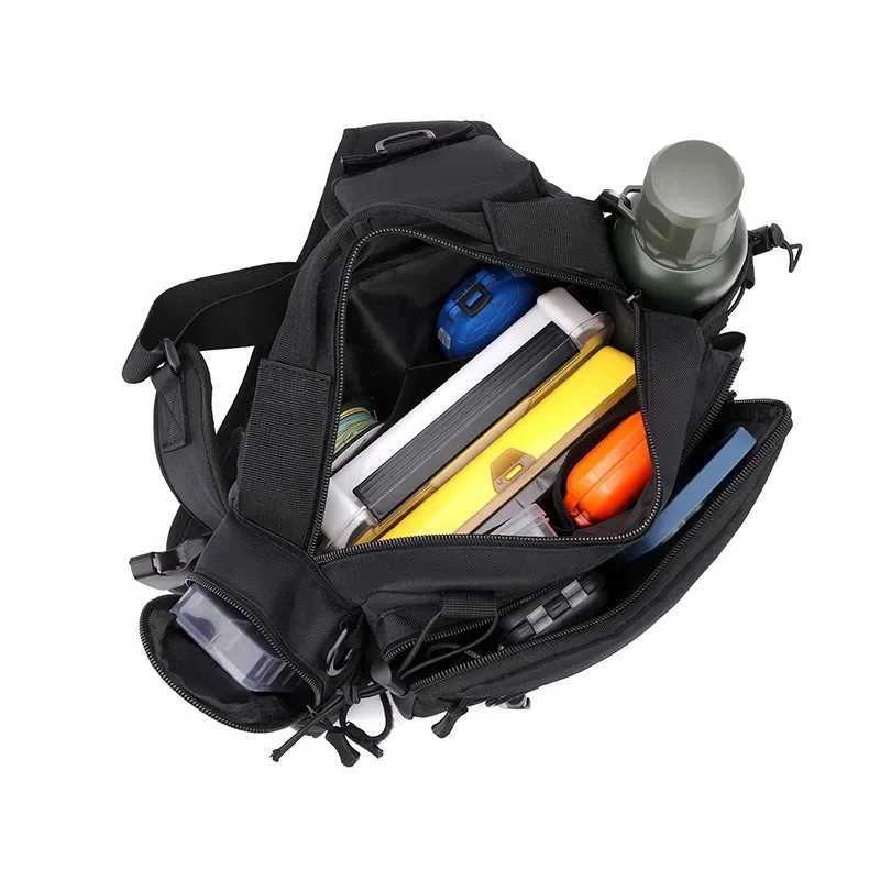 rod multifunction waist bag fishing bag tactical backpack crossbody bag fishing rod holder fishing tackle bag rod bag M260626 - view 5
