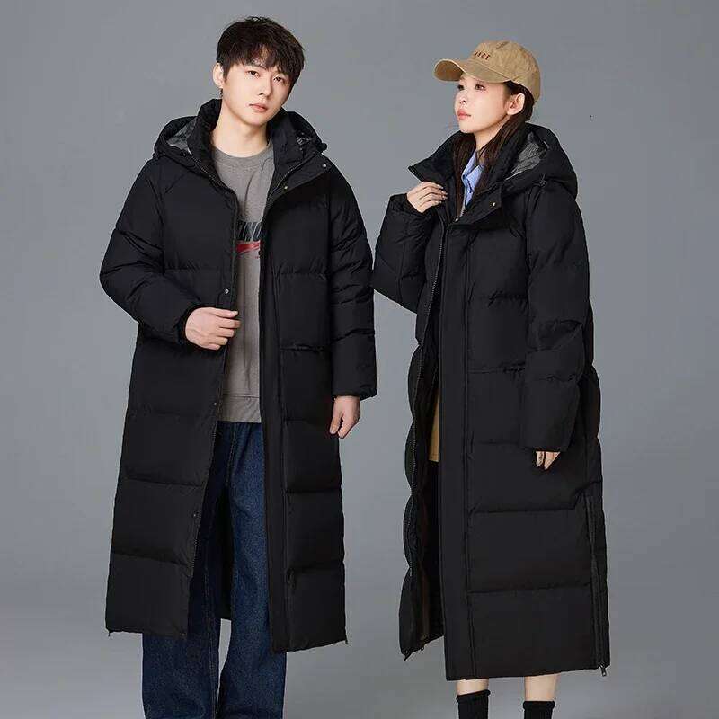 Men's Outdoor Hiking and Camping Windproof Breathable Long Down Comfortable Fashionable Trendy Winter Couple Jacket W260626 - view 1