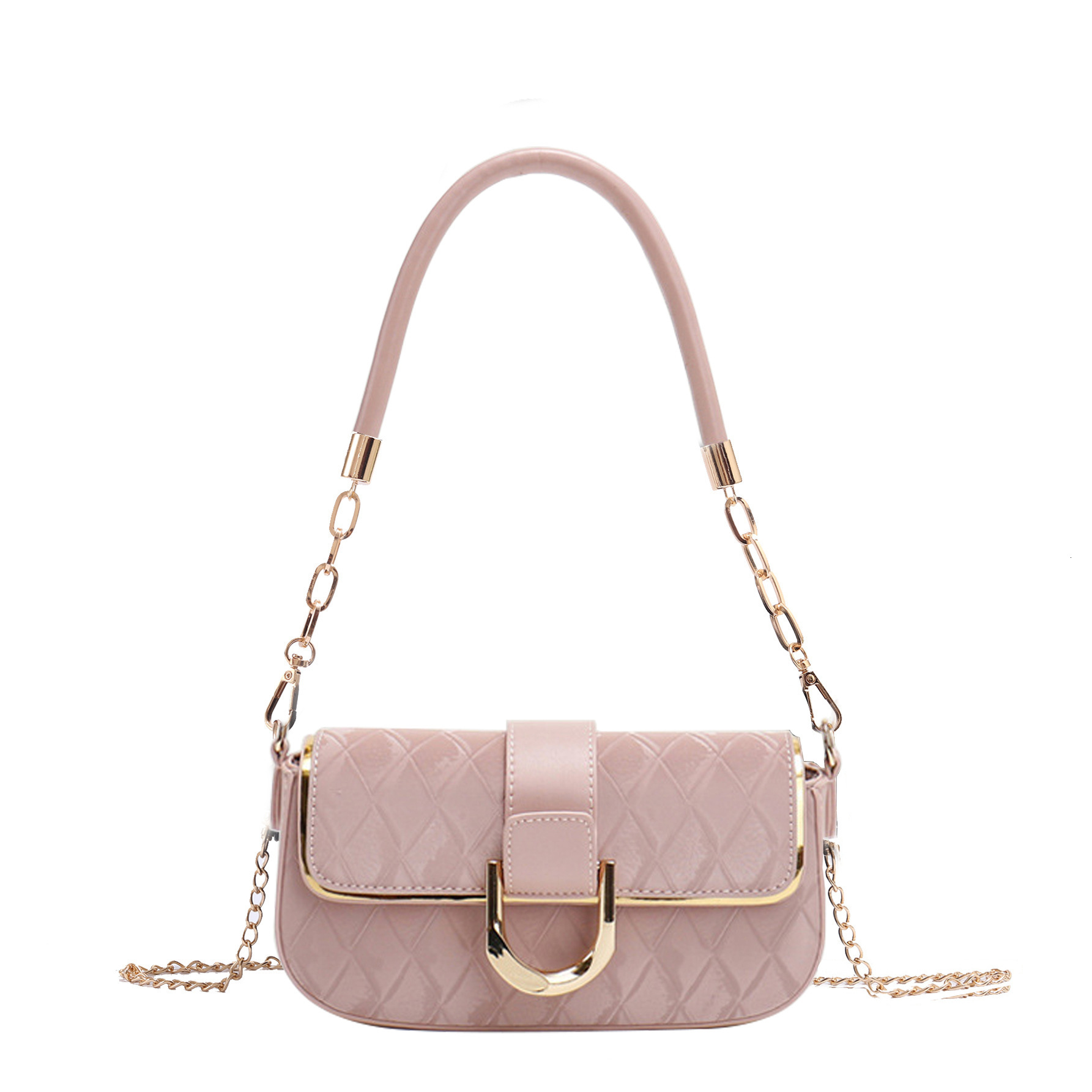 Office Worker White-Collar Elegant Single-Shoulder New High-End Quilted Chain Underarm Simple Stylish Small Square Bag For Women Underarm Bag Vintage  - view 6