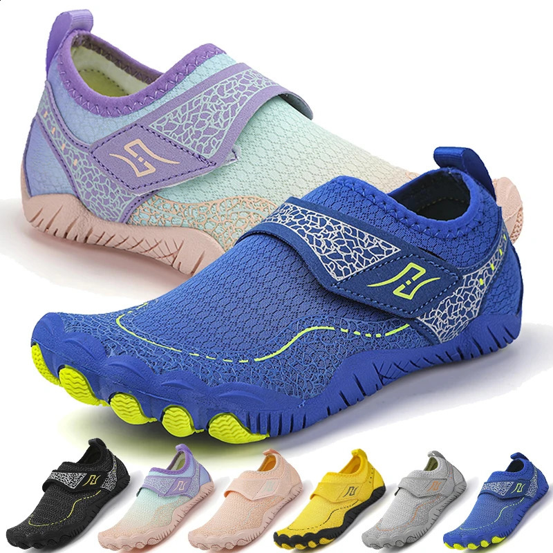 Boys Girls Aqua shoes Barefoot Skin Socks Diving Surfing Beach Quick drying water Antislip Walking 260626 - view 1