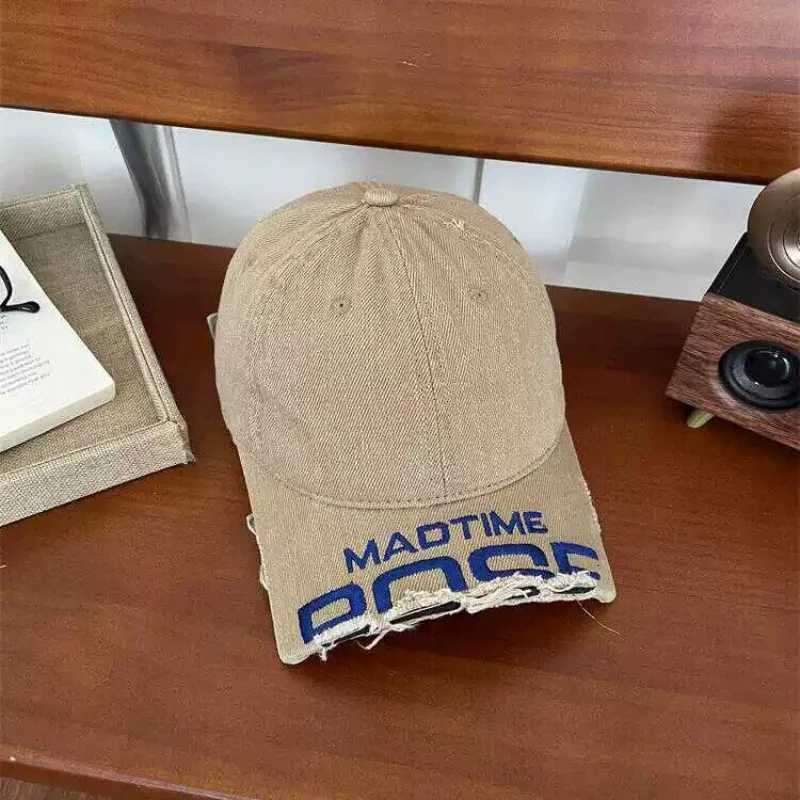 Embroidery New Letter Top Version Women Men Baseball Caps Washed Vintage Baseball Hats Unisex Casual SnapHat M260626 - view 4