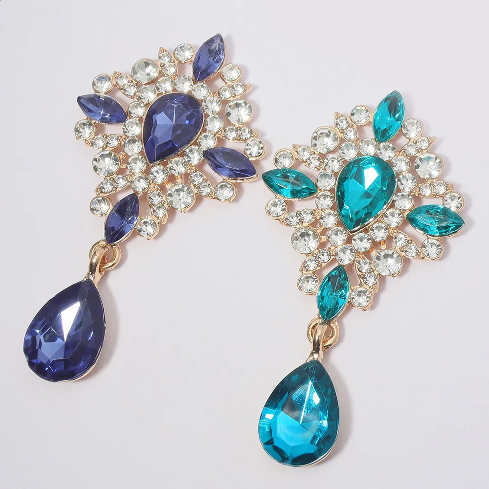 5pcs 68cm Golden bottom 15Colors Acrylic Pendant Accessories Rhinestone Diy Jewelry For Wedding Gift Box Bow center Decoration 260623 - view 5
