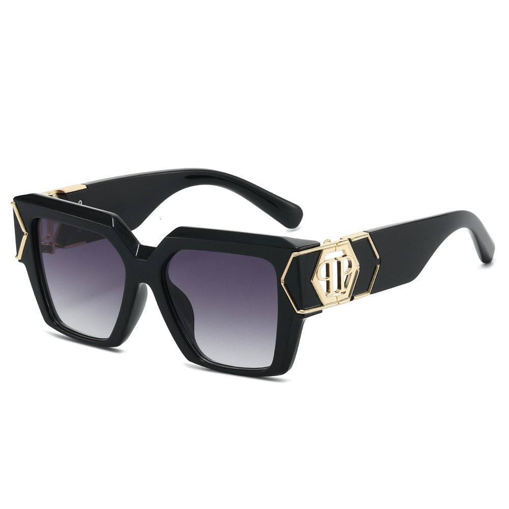 2026 European And American Square Thick Luxury Fashion Large Frame Gradient Women's Sunglasses Spp135