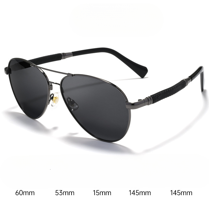 PB Q Pilot Style Double Bridge Men s Polarized Sunglasses Outdoor Sun Protection Driving UV Protection Sunglasses Wholesale - view 8