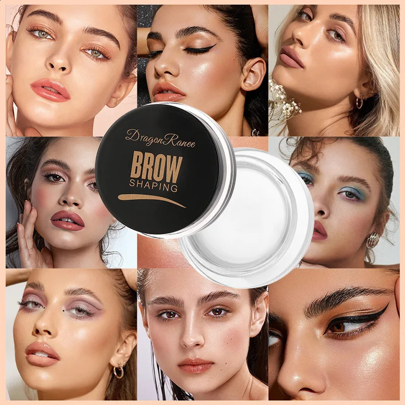 White Bushy Eyebrow Gel - European American Style Long-lasting Setting Pomade Soap Wax Volumizing Sculpting Eyebrow Pen for 260626 - view 6