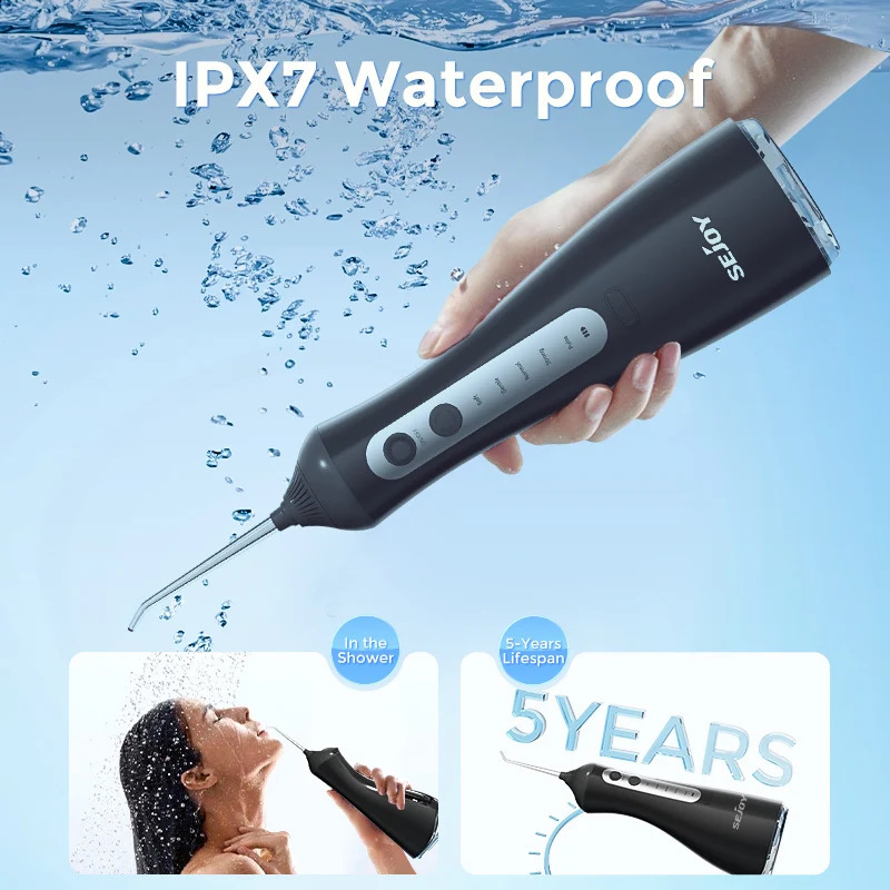 Sejoy Water Flosser Teeth Picks 6 Jets Modes Portable Cordless Floss for Cleaner Oral 260626 - view 6