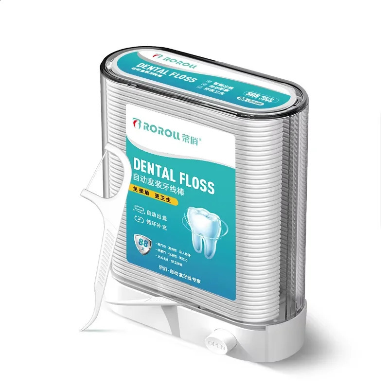 Push Pull Portable Dental Floss Storage Box Automatic dental floss Hilo Teeth Cleaning Tooth Pick Disposable Toothpicks 260626 - view 5