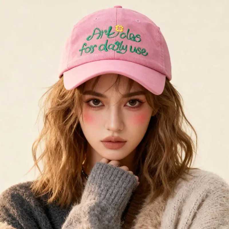 letter embroidered baseball Korean-style for women summer makes the face look smaller versatile M260626 - view 3