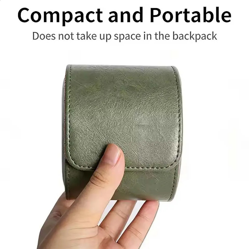 For Men Women Leather Watch Roll 1 2 3 slots Genuine Storage Box Travel Bag Watch Case Gift Box Watch Pouch 260625 - view 3