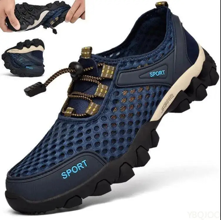 Summer Fashion Breathable Water Wading Mens Shoes Sports and Leisure Running Trend Flat Bottomed Mountaineering 260626 - view 6