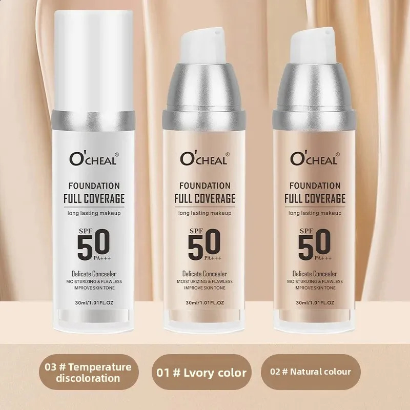 Color Changing Foundation Makeup Concealer Long Lasting Moisturizing Nourishing Oil-Control Skin Face Base Cosmetics 260625 - view 3