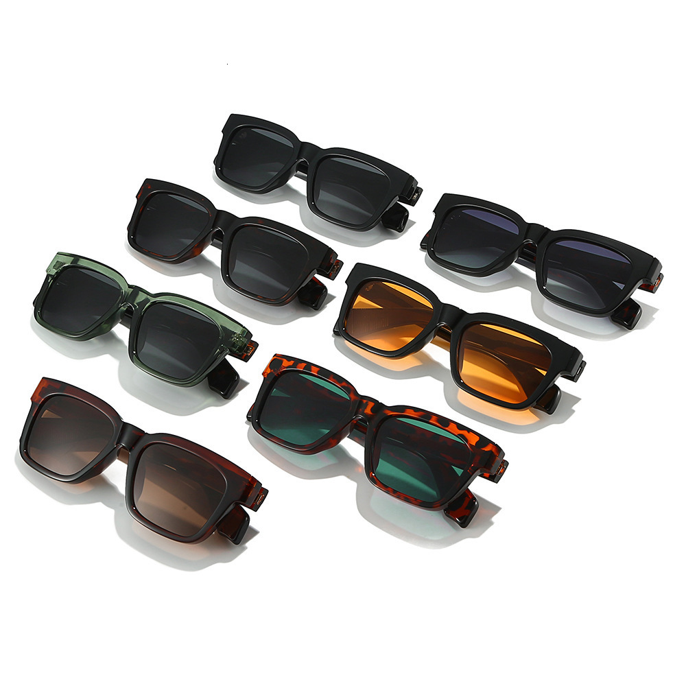 New Simple Fashion Polarized Sunglasses, Square Frame For Men And Women, Acetate PC Sunglasses - view 4