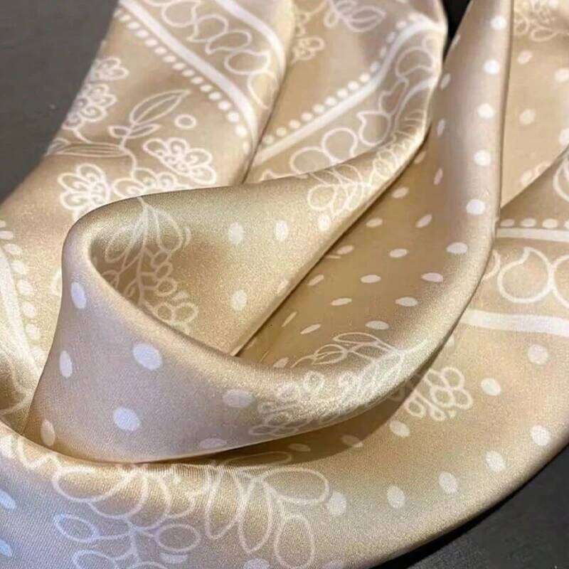 New Paisley Print Scarf for Women Square Hijab Soft Neck Tie Female Fashion Decoration Silk Headscarf 70*70cm Kerchief 26Y06226 - view 7