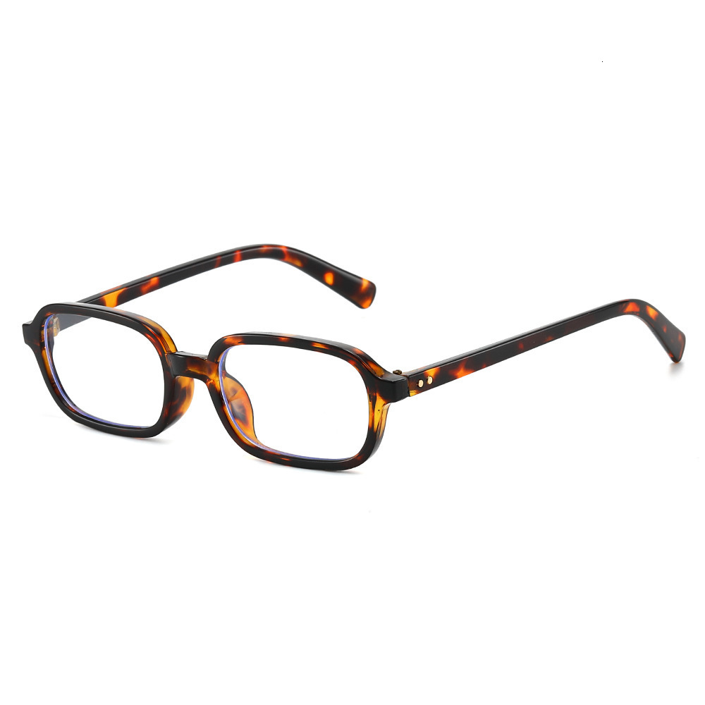 High-End With A Unique Trendy Style, European And American Fashion Small Square Frame Studded Sunglasses For Women, Flat Lenses, Ins Style - view 5