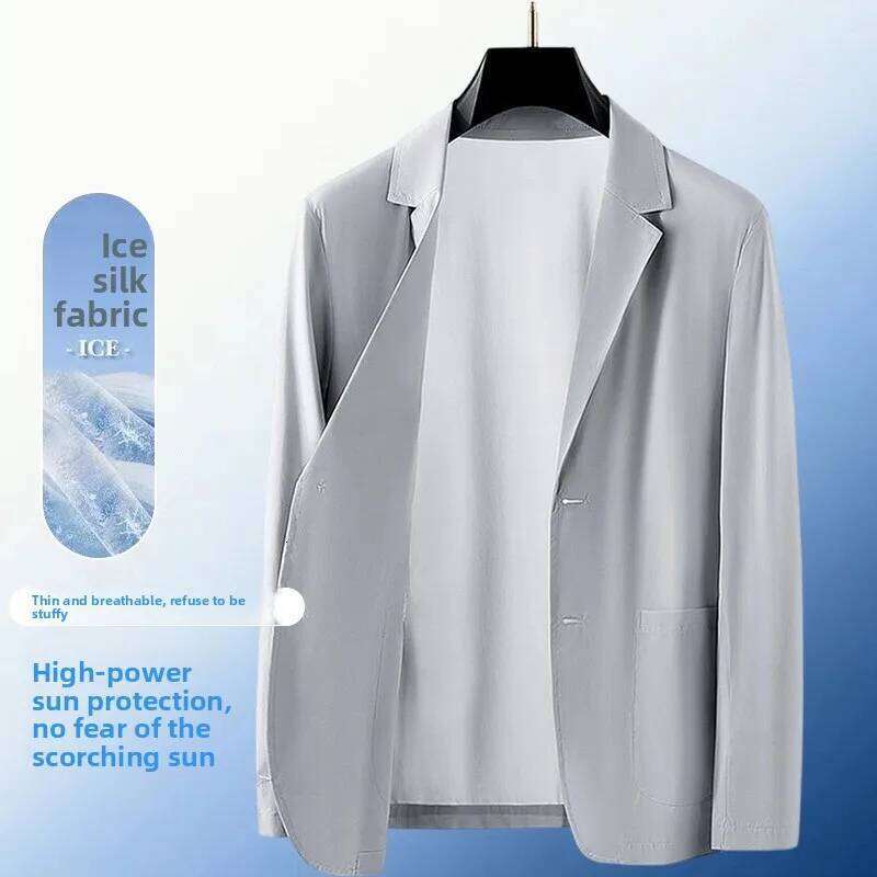 Summer Lightweight Sun Protection for Men - Stylish, Breathable, Casual, Icy Sensation, Lightweight, Silky Elastic Blazer 26L0626 - view 5