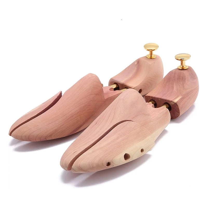 ZGZJYWM Twin Tube Red Cedar Wood Adjustable Width Shoe Shaper Mens Stretcher Shaper Shoe Tree 260625