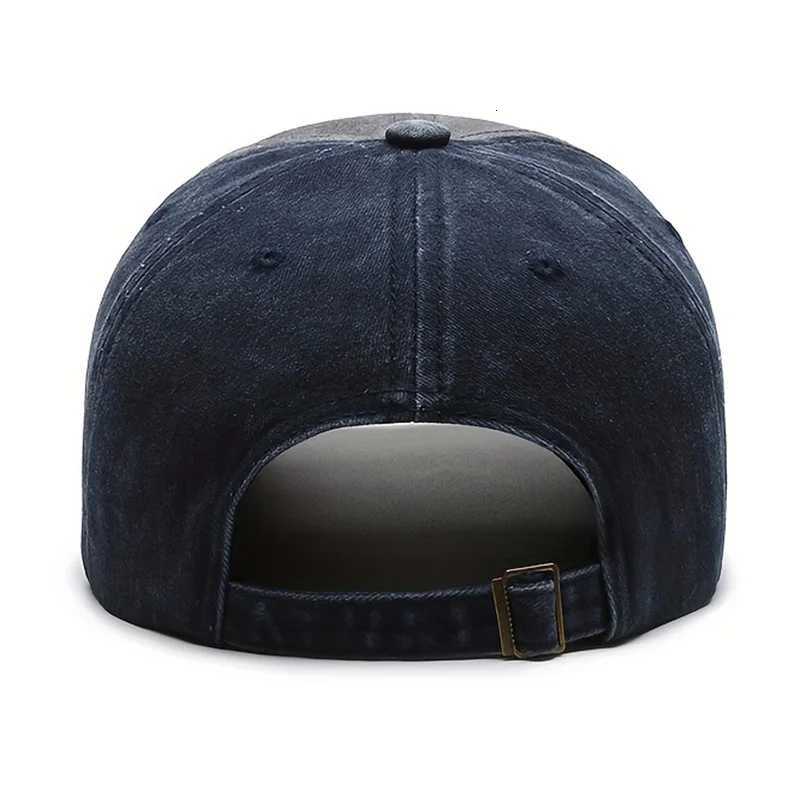 Four Baseball Seasons Mens Casual Distressed Washed Cotton Letters Embroidered Bent-brim Dome Rest Idle sunscreen hats M260626 - view 3