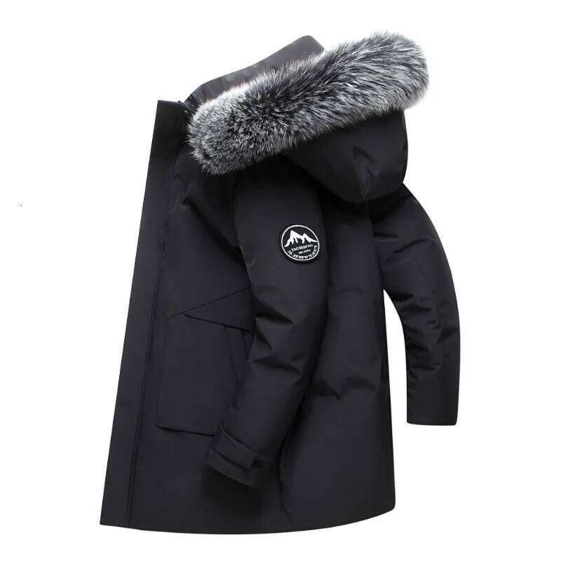 Autumn Winter Men Windproof Coats Mens Warm White Duck Down Hooded Jacket Parkas Multi Pockets Overcoat Male LZLLTT J260626 - view 4