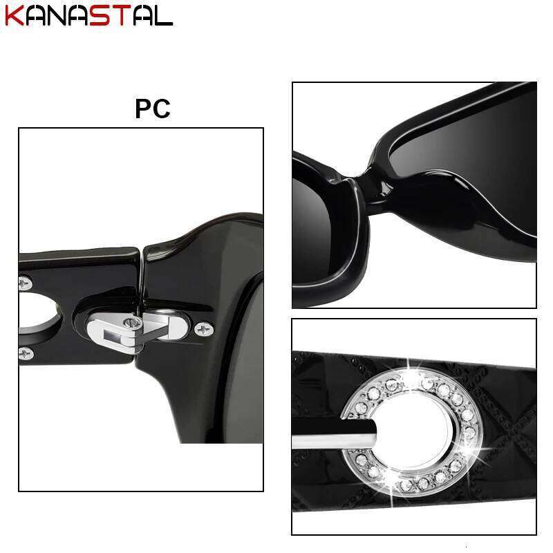 Women's Polarized Sunglasses UV400 Anti Reflex Men Sun Glasses Polygon Eyeglasses Frame Beach Travel Fashion PC Shade Eyewear 26Y0626 - view 5