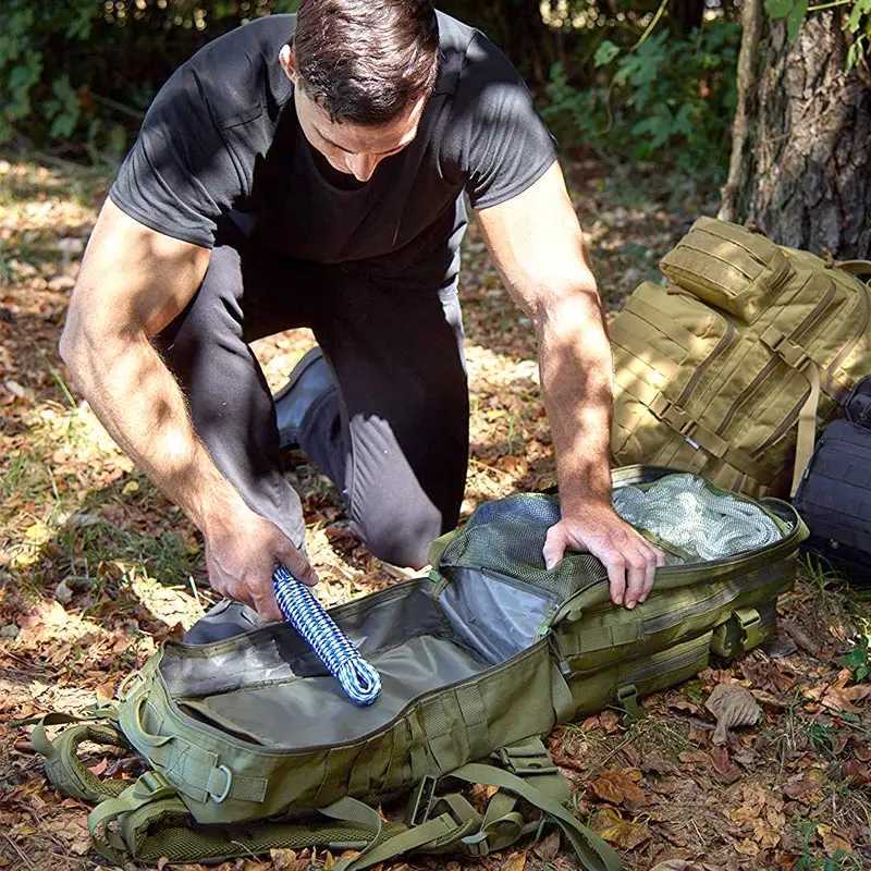 Travel Backpack Mens 50L Tactical Large Capacity Rucksacks Men Waterproof Outdoor Sports Multi-functional Bags M260626 - view 6