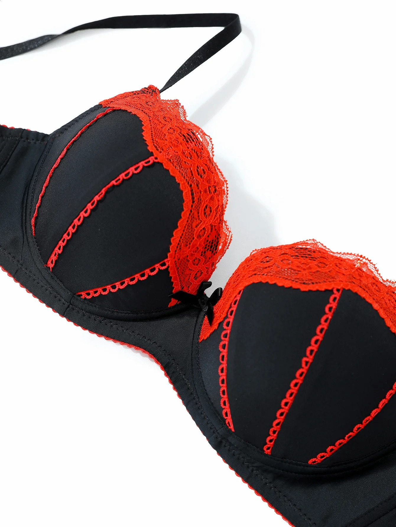 Sexy Lace Womens Bra Alluring LaceTrimmed Padding PushUp Comfortable Breathable Underwear 260626 - view 4