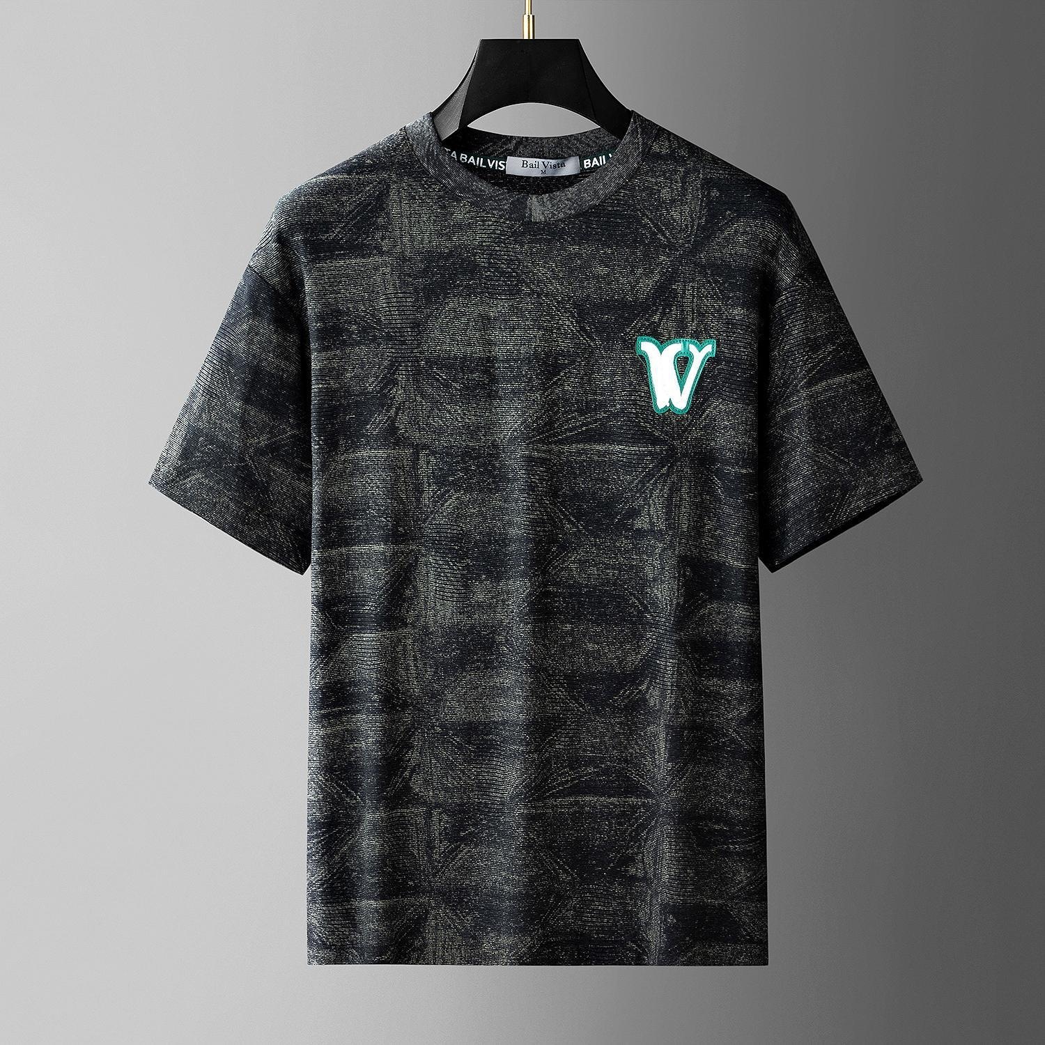 Fashion Brand Summer New Short-Sleeve T-Shirt For Men, High-End Design With Embroidered Round Neck - view 5