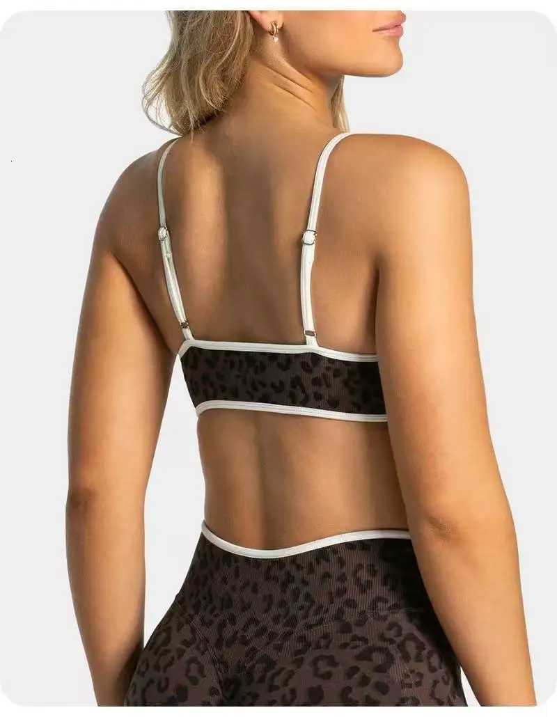 Backless Strappy Sports Yoga Bra Gym Bra Scrunch Push-up Removable Cups Women Workout Clothing Gym Top Halter Sport Bras M260626 - view 4