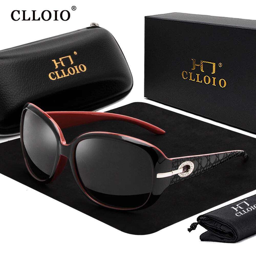 CLLOIO New Oval Women Polarized Sunglasses Driver Shade Male Female Vintage Fashion Sun Glasses Anti-glare Oculos de sol 26Y0626